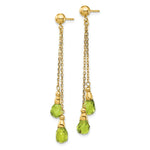 Load image into Gallery viewer, 14K Peridot Dangle Earrings