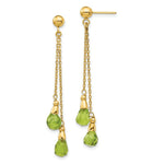 Load image into Gallery viewer, 14K Peridot Dangle Earrings