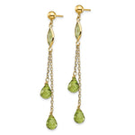 Load image into Gallery viewer, 14K Peridot Dangle Earrings