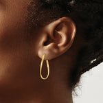 Load image into Gallery viewer, 14K Yellow Gold Small Twisted Earrings 2mm width