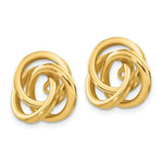 Load image into Gallery viewer, 14K Yellow Gold Polished Love Knot Earring Jackets 15mm length
