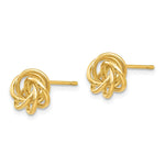 Load image into Gallery viewer, 14K Yellow Gold Polished Knot Post Earrings