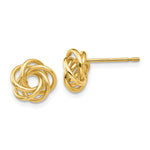 Load image into Gallery viewer, 14K Yellow Gold Polished Knot Post Earrings