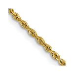 Load image into Gallery viewer, 14K Yellow Gold 1.50mm Diamond-cut Rope with Lobster Clasp Chain
