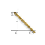 Load image into Gallery viewer, 14K Yellow Gold 1.50mm Diamond-cut Rope with Lobster Clasp Chain
