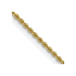 Load image into Gallery viewer, 14K Yellow Gold 2mm Handmade Regular Rope Chain Necklace  Length 14'' inches
