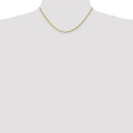 Load image into Gallery viewer, 14K Yellow Gold 2mm Diamond-cut Rope with Lobster Clasp Chain Necklace  Length 16'' inches
