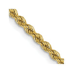 Load image into Gallery viewer, 14K Yellow Gold 2.25mm Handmade Regular Rope Chain Necklace  Length 16'' inches
