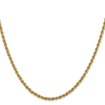 Load image into Gallery viewer, 14K Yellow Gold 2.5mm Handmade Regular Rope Chain Necklace  Length 16'' inches
