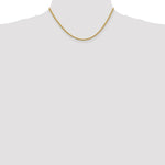 Load image into Gallery viewer, 14K Yellow Gold 2.75mm Diamond-cut Rope with Lobster Clasp Chain Necklace  Length 16'' inches
