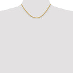 Load image into Gallery viewer, 14K Yellow Gold 2.75mm Handmade Regular Rope Chain Necklace  Length 16'' inches
