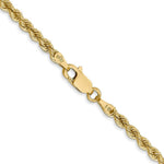 Load image into Gallery viewer, 14K Yellow Gold 2.75mm Handmade Regular Rope Chain Necklace  Length 16'' inches
