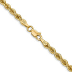 Load image into Gallery viewer, 14K Yellow Gold 3mm Handmade Regular Rope Chain Necklace  Length 16'' inches
