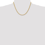 Load image into Gallery viewer, 14K Yellow Gold 3.65mm Handmade Regular Rope Chain Necklace  Length 18'' inches
