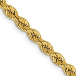 Load image into Gallery viewer, 14K Yellow Gold 3.65mm Handmade Regular Rope Chain Necklace  Length 18'' inches
