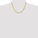 Load image into Gallery viewer, 14K Yellow Gold 4mm Handmade Regular Rope Chain Necklace  Length 18'' inches
