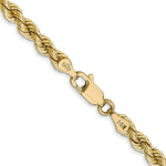 Load image into Gallery viewer, 14K Yellow Gold 4mm Handmade Regular Rope Chain Necklace  Length 18'' inches
