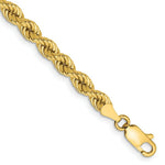Load image into Gallery viewer, 14K Yellow Gold 4mm Handmade Regular Rope Chain Bracelet  Length 7'' inches
