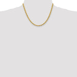 Load image into Gallery viewer, 14K Yellow Gold 5mm Handmade Regular Rope Chain Necklace  Length 18'' inches
