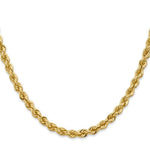 Load image into Gallery viewer, 14K Yellow Gold 5mm Handmade Regular Rope Chain Necklace  Length 18'' inches
