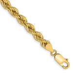Load image into Gallery viewer, 14K Yellow Gold 5mm Handmade Regular Rope Chain Bracelet  Length 7'' inches
