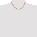 Load image into Gallery viewer, 14K Yellow Gold 5.5mm Diamond-cut Rope with Lobster Clasp Chain Necklace  Length 20'' inches
