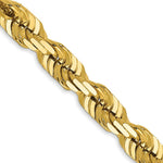 Load image into Gallery viewer, 14K Yellow Gold 5.5mm Diamond-cut Rope with Lobster Clasp Chain Necklace  Length 20'' inches
