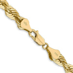 Load image into Gallery viewer, 14K Yellow Gold 6mm Handmade Regular Rope Chain Necklace  Length 20'' inches
