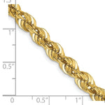 Load image into Gallery viewer, 14K Yellow Gold 6mm Handmade Regular Rope Chain Necklace  Length 20'' inches
