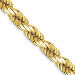 Load image into Gallery viewer, 14K Yellow Gold 8mm Diamond-cut Rope Chain Necklace  Length 22'' inches
