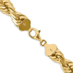 Load image into Gallery viewer, 14K Yellow Gold 10mm Diamond-cut Rope Chain Necklace  Length 20'' inches
