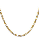 Load image into Gallery viewer, 10K Yellow Gold 3.35mm Semi-Solid Curb Link Chain  length: 16 inches
