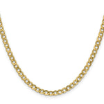 Load image into Gallery viewer, 10K Yellow Gold 4.3mm Semi-Solid Curb Link Chain Necklace  Length 16'' inches
