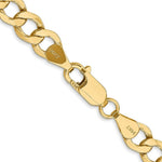 Load image into Gallery viewer, 10K Yellow Gold 6.5mm Semi-Solid Curb Link Chain Necklace  Length 18'' inches
