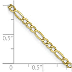 Load image into Gallery viewer, 10K Yellow Gold 2.5mm Figaro Chain  length: 16 inches

