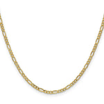 Load image into Gallery viewer, 10K Yellow Gold 2.5mm Figaro Chain  length: 16 inches
