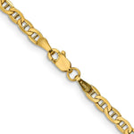 Load image into Gallery viewer, 10k Yellow Gold 3.20mm Semi-Solid Anchor Chain  length: 16 inches
