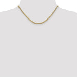 Load image into Gallery viewer, 10k Yellow Gold 3.20mm Semi-Solid Anchor Chain  length: 16 inches
