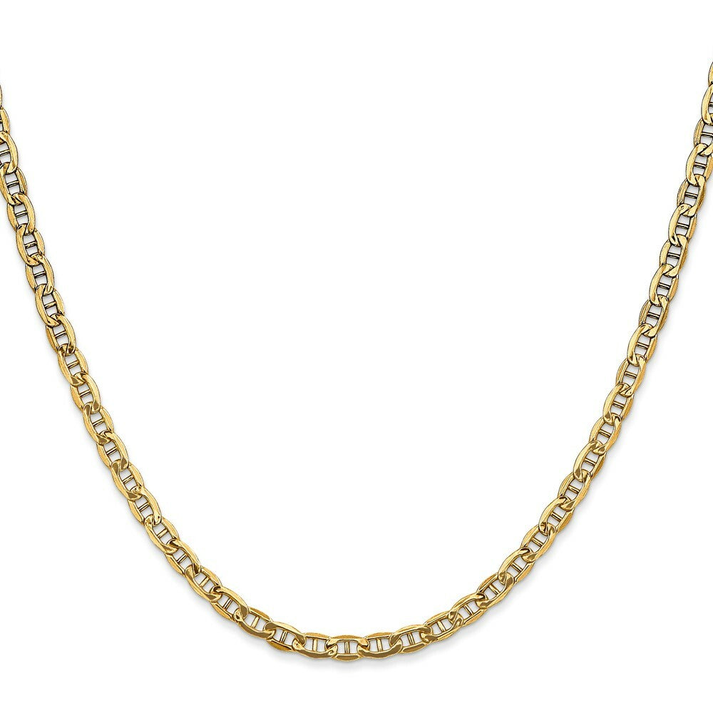 10k Yellow Gold 3.20mm Semi-Solid Anchor Chain  length: 16 inches
