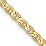 Load image into Gallery viewer, 10k Yellow Gold 3.20mm Semi-Solid Anchor Chain  length: 16 inches
