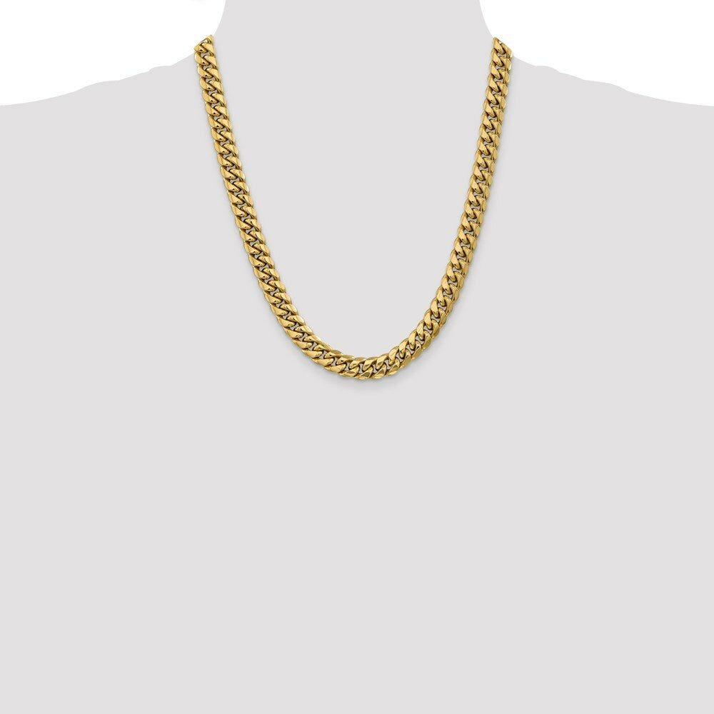 10K Yellow Gold 9.3 mm Miami Cuban Chain  length: 22 inches