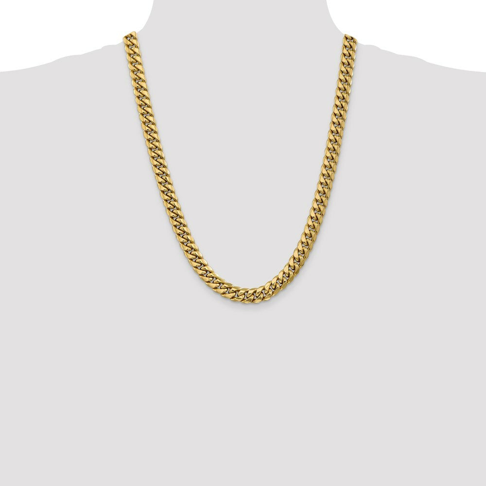 10K Yellow Gold 9.3 mm Miami Cuban Chain  length: 22 inches