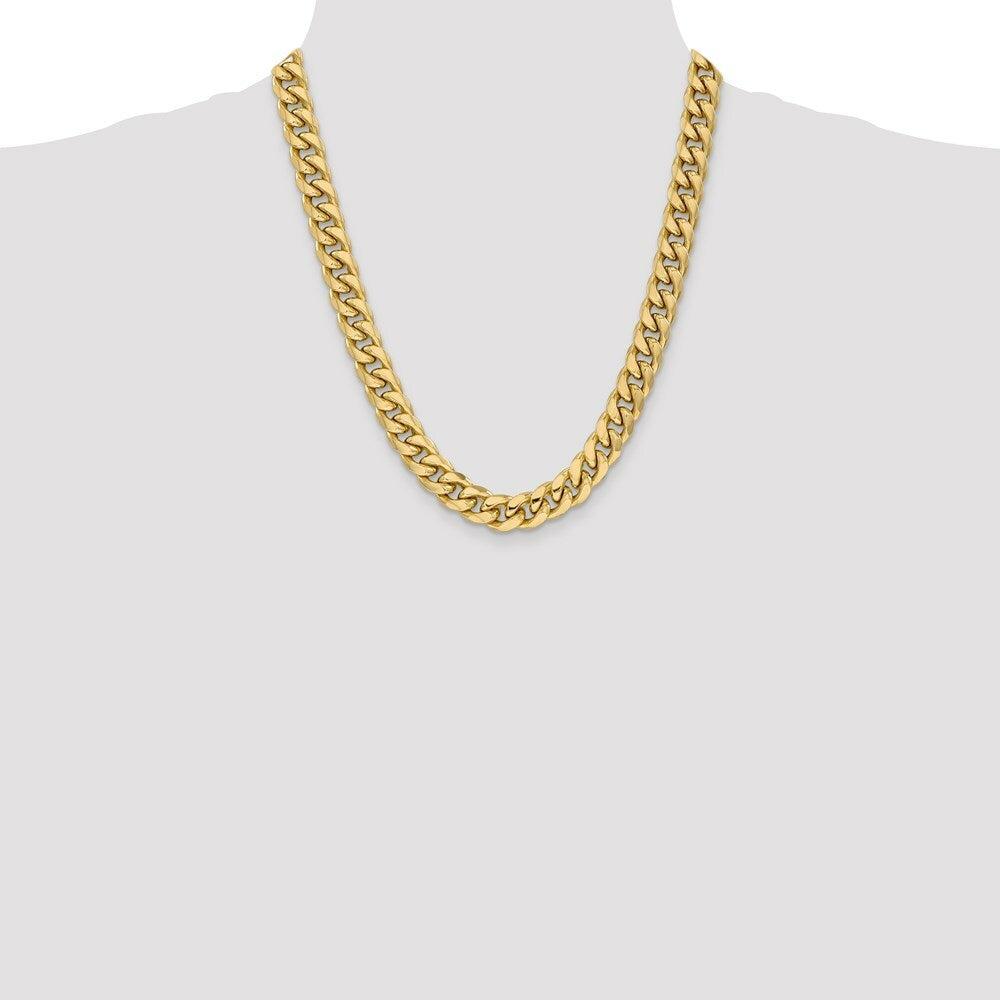 10K Yellow Gold 11 mm Miami Cuban Chain  length: 24 inches
