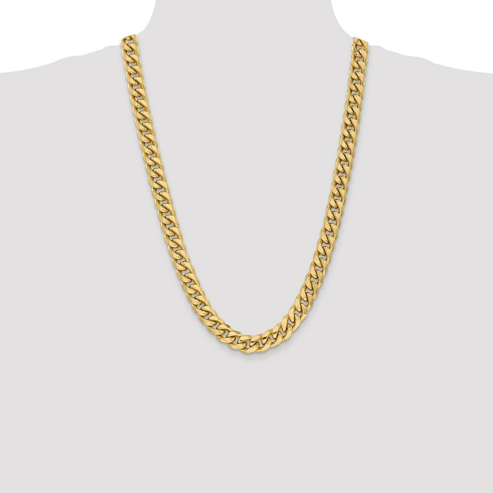 10K Yellow Gold 11 mm Miami Cuban Chain  length: 24 inches