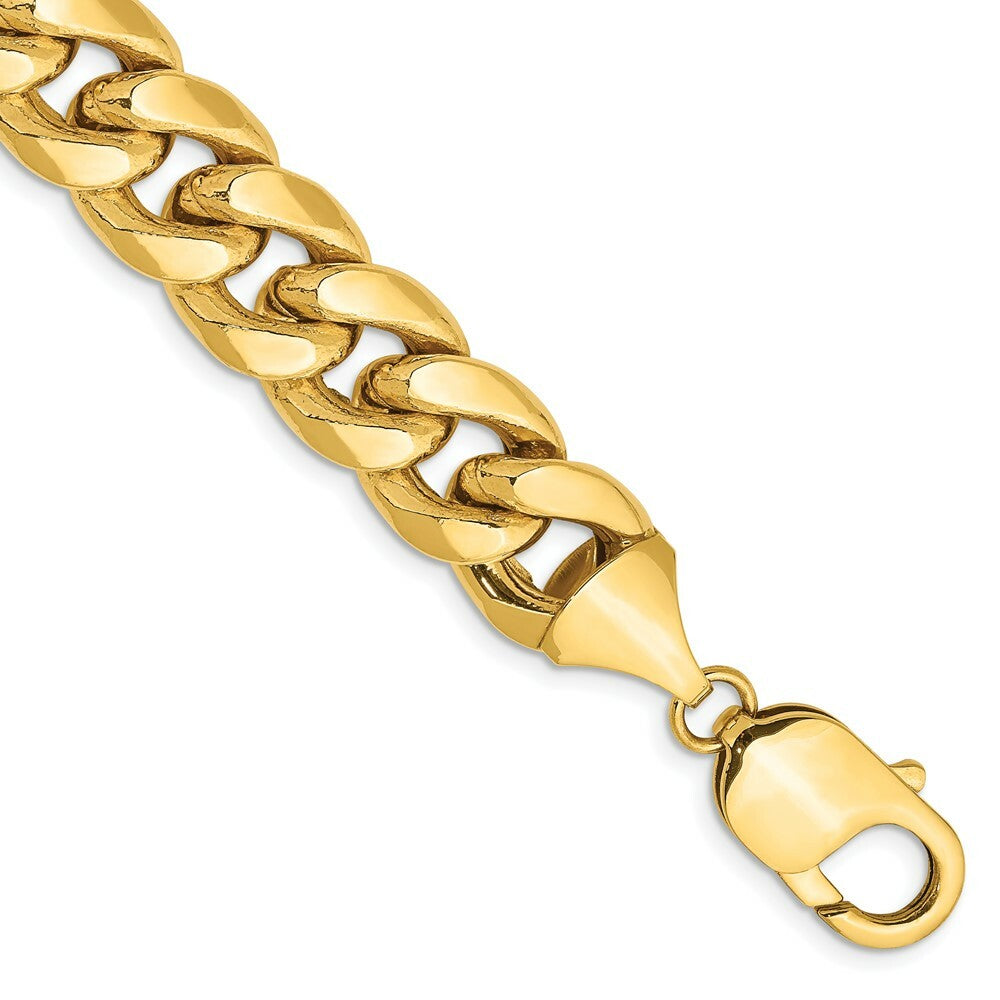 10K Yellow Gold Semi-Solid Miami Cuban Chain  length: 9 inches