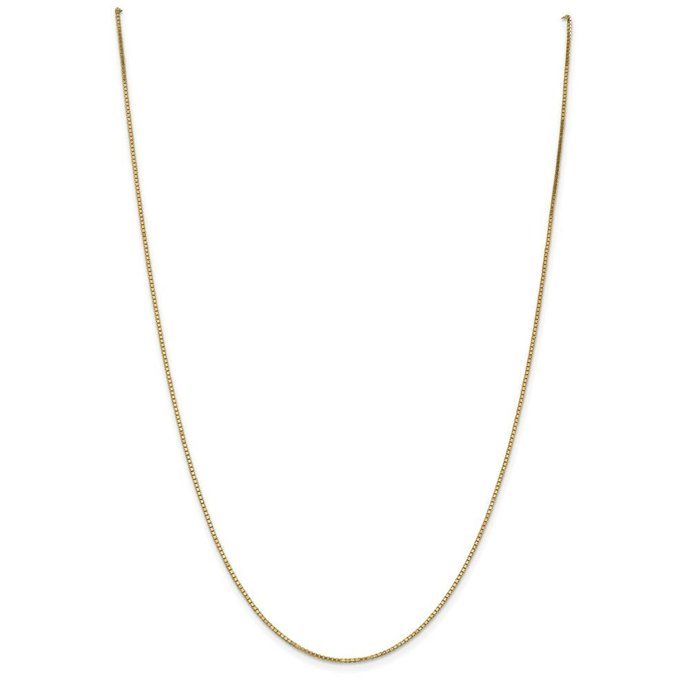 10K Yellow Gold 1.10mm Box Chain Necklace  Length 16'' inches