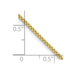 Load image into Gallery viewer, 10K Yellow Gold 1.25mm Box Chain Necklace  Length 16'' inches
