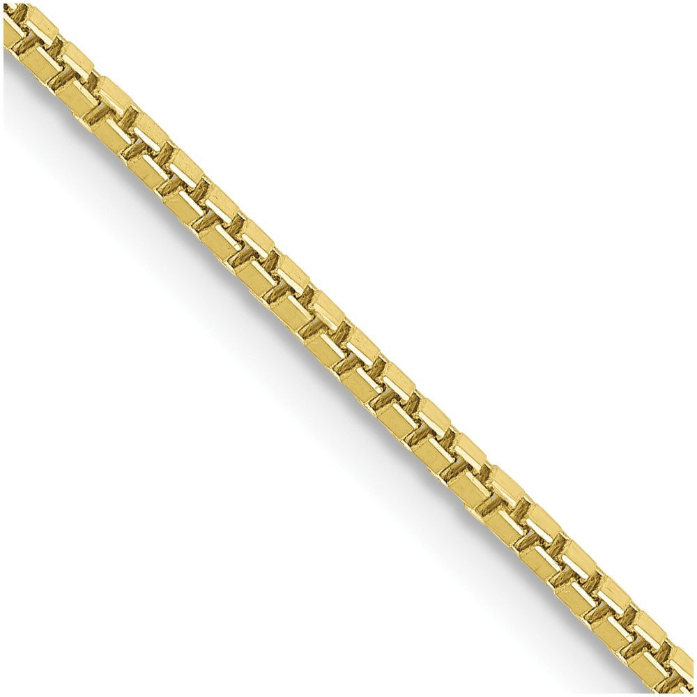 10K Yellow Gold 1.25mm Box Chain Necklace  Length 16'' inches