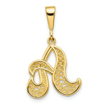 Load image into Gallery viewer, 10K Yellow Gold Script Initial Letter B Charm
