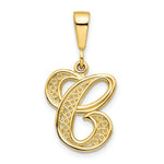Load image into Gallery viewer, 10K Yellow Gold Script Initial Letter B Charm
